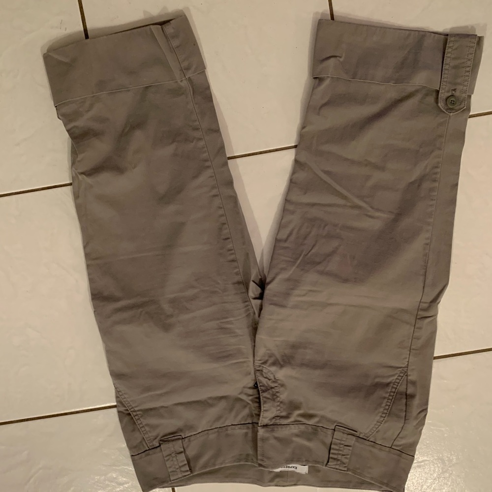 express Grayish green cargo Capris